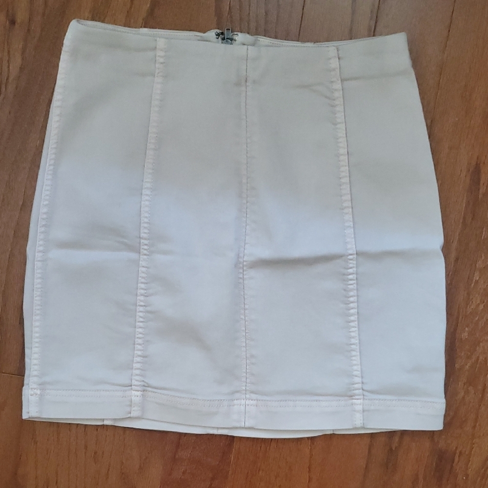Free People Light Pink Mini Pencil Skirt